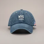 Casquette jean coton brodé sport - Vue 1 - casquette jean