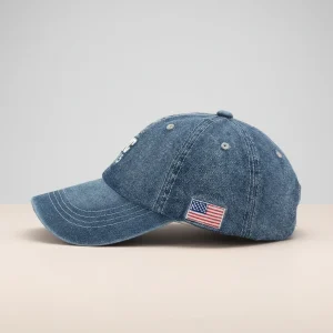 Casquette jean coton brodé sport - Vue 2 - casquette jean