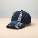 Casquette jean coton délavé style casual - Vue 1 - casquette jean