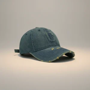 Casquette jean délavée homme femme usage quotidien - Vue 2 - casquette jean