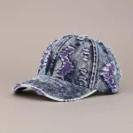 Casquette jean polyester style décontracté - Vue 1 - casquette jean