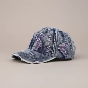 Casquette jean polyester style décontracté - Vue 2 - casquette jean